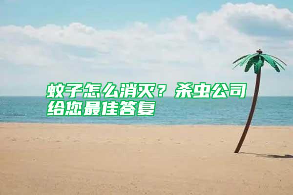 蚊子怎么消滅？殺蟲公司給您最佳答復