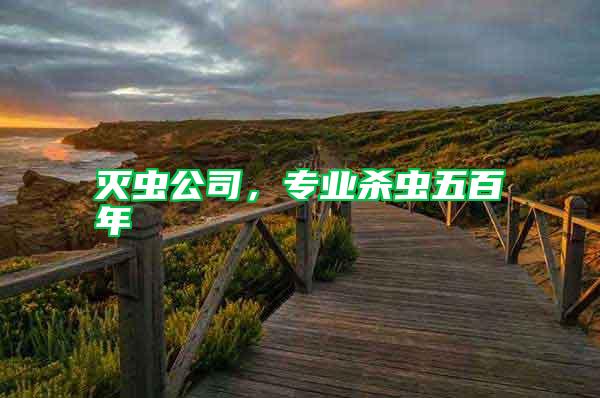 滅蟲公司，專業(yè)殺蟲五百年