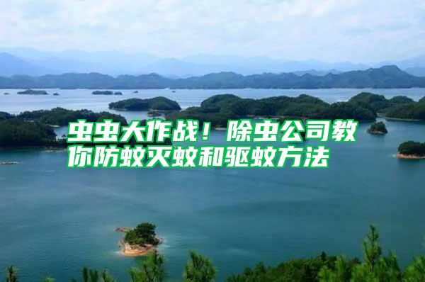 蟲蟲大作戰!除蟲公司教你防蚊滅蚊和驅蚊方法