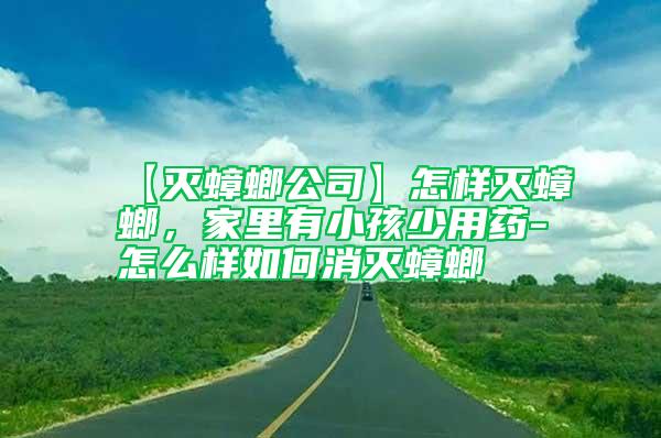 【滅蟑螂公司】怎樣滅蟑螂，家里有小孩少用藥-怎么樣如何消滅蟑螂