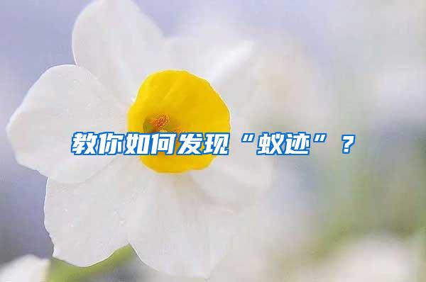 教你如何發(fā)現(xiàn)“蟻跡”？