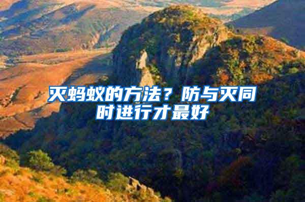 滅螞蟻的方法？防與滅同時進行才最好