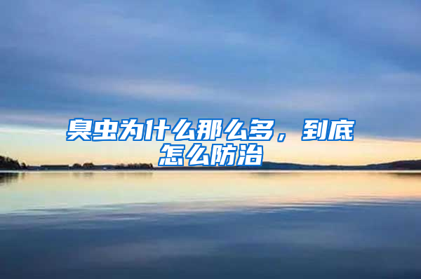臭蟲為什么那么多，到底怎么防治